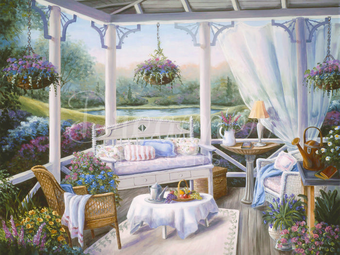 Patio with Flowers
