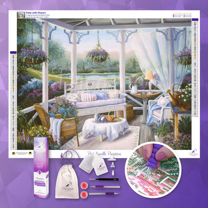 Patio with Flowers
