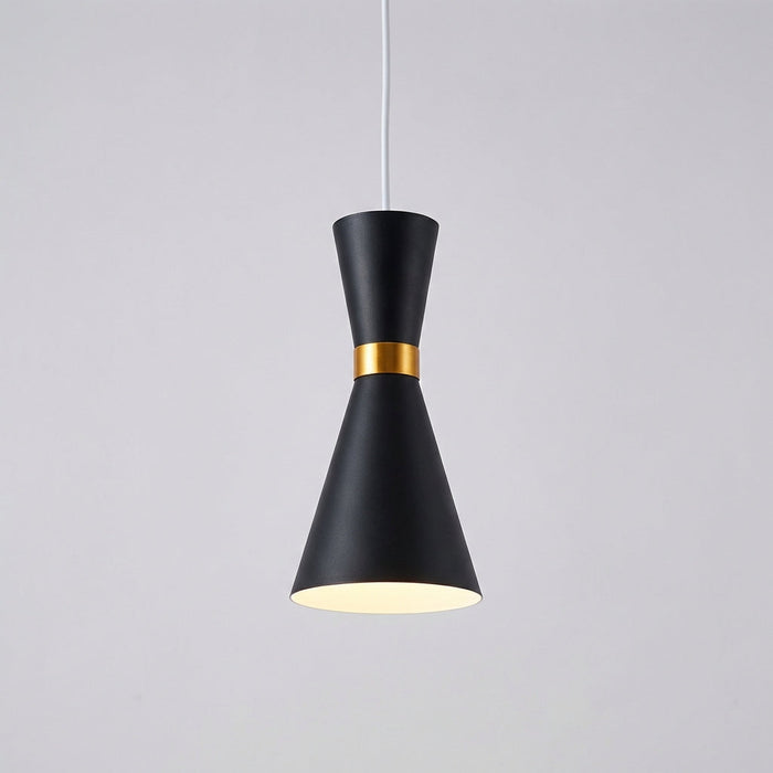 Lampa wisząca z regulowanym kablem w industrialnym stylu, z aluminiowym kloszem, idealna do salon 0