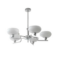 3 lights / White chrome