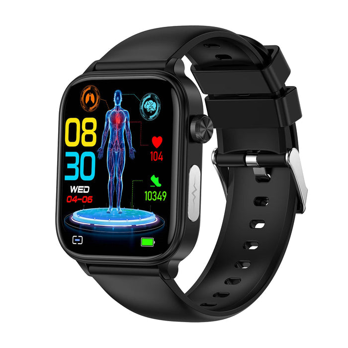 Inteligentny Zegarek PH570 z EKG, Monitorowaniem Glukozy i Tętna – Czarny, Wodoodporny, Nowoczesny Design 3