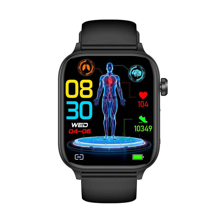 Inteligentny Zegarek PH570 z EKG, Monitorowaniem Glukozy i Tętna – Czarny, Wodoodporny, Nowoczesny Design 6