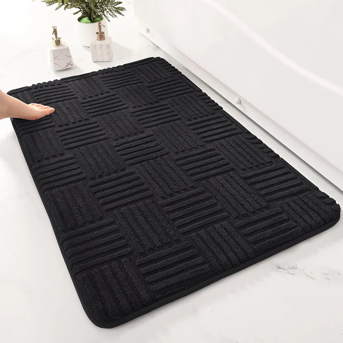 Pluszowy Dywan Łazienkowy z Antypoślizgowym Dnem – Komfortowy i Elegancki, 40x60 cm, 50x80 cm 6