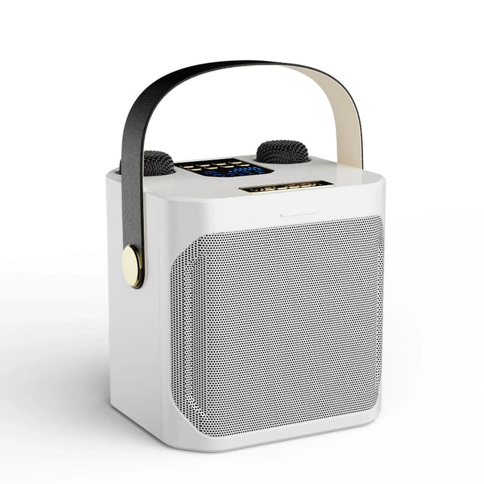 Przenośny Głośnik Karaoke Bluetooth z Dźwiękiem 360° i Dwoma Mikrofonami Bezprzewodowymi 2