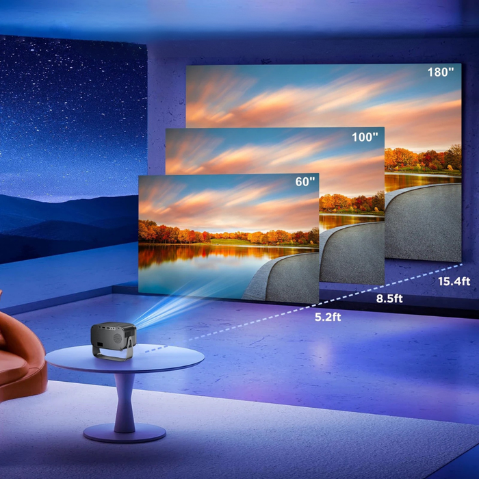 Przenośny miniprojektor z łącznością Bluetooth do domowej rozrywki – kompaktowa konstrukcja do filmów i gier 3
