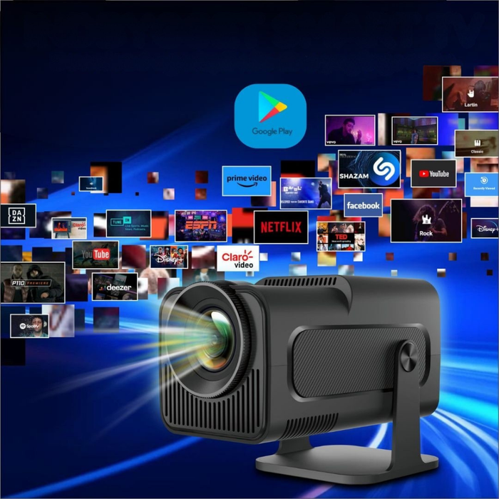 Przenośny miniprojektor z Wi-Fi i systemem Android – kompaktowa konstrukcja do streamingu i gier 3