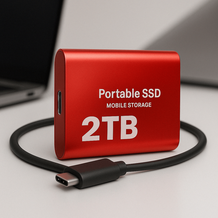 Przenośny dysk SSD z interfejsem USB C – szybki zewnętrzny dysk zapasowy 2