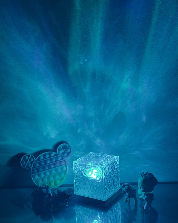 Lampa Qrismora z Efektem Zorzy Polarnej – Idealna do Relaksu i Inspiracji 1