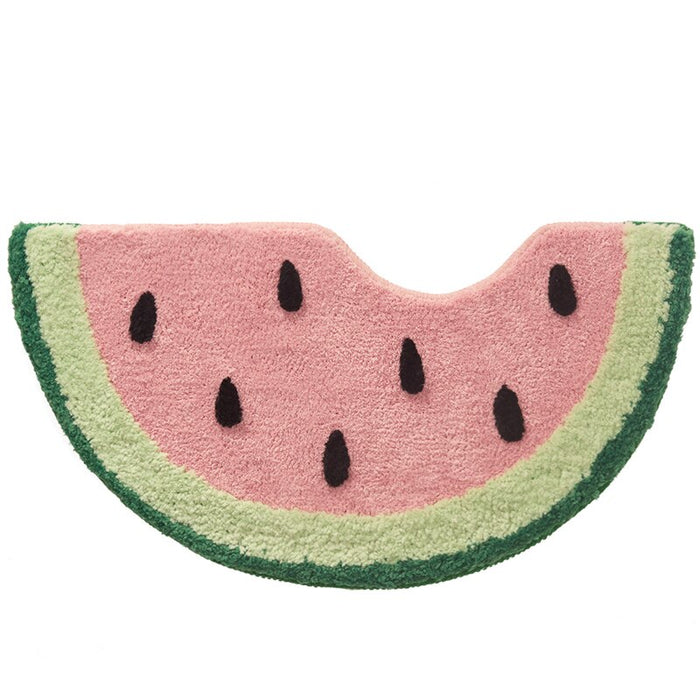 Mata Łazienkowa Szybkoschnąca DryStep z Antypoślizgowym Spodem – Chłonna Mikrofibra, Różowa z Zielonym i Czarnym, 70x35 cm 5
