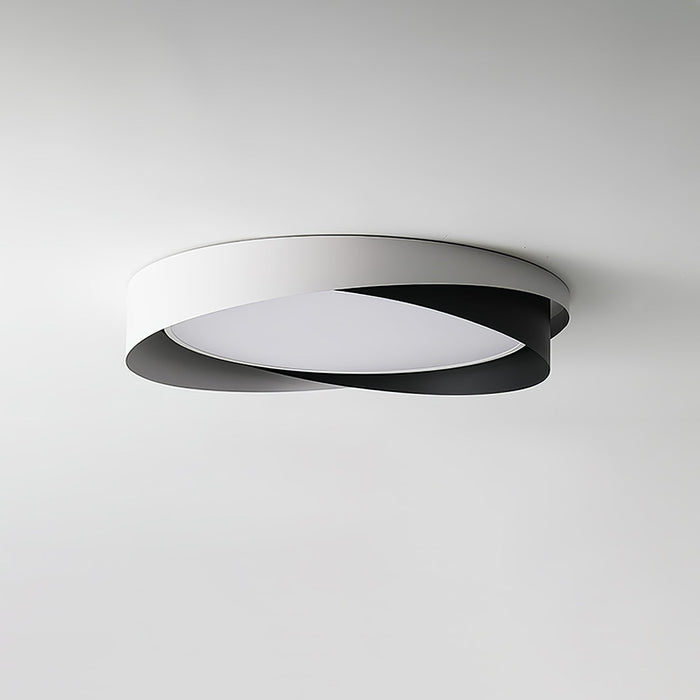 Lampa Sufitowa Quinn LED Minimalistyczna Czarna do Salonu, Nowoczesny Design, Wbudowane Oświetlenie 0