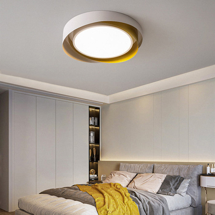 Lampa Sufitowa Quinn LED Minimalistyczna Czarna do Salonu, Nowoczesny Design, Wbudowane Oświetlenie 5