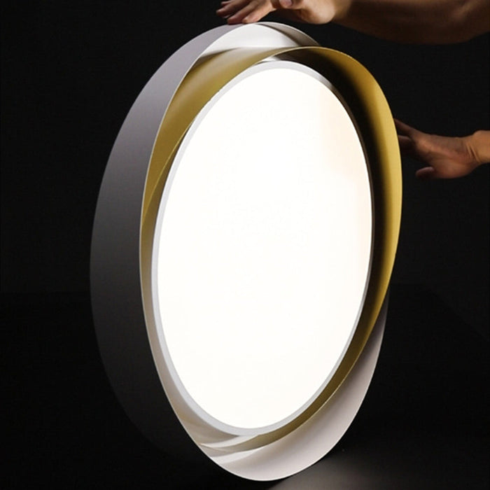 Lampa Sufitowa Quinn LED Minimalistyczna Czarna do Salonu, Nowoczesny Design, Wbudowane Oświetlenie 7