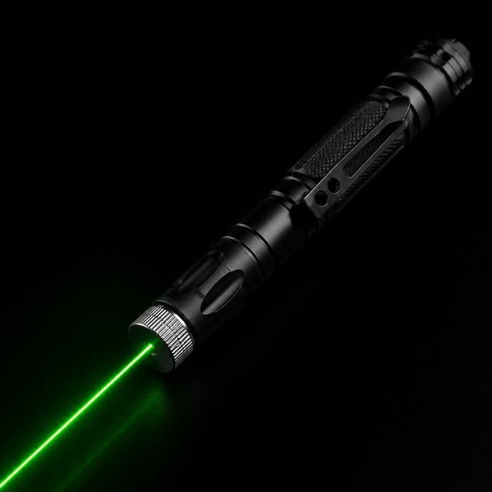 Akumulatorowy wskaźnik laserowy z regulacją ostrości – aluminiowa konstrukcja o dużym zasięgu 0