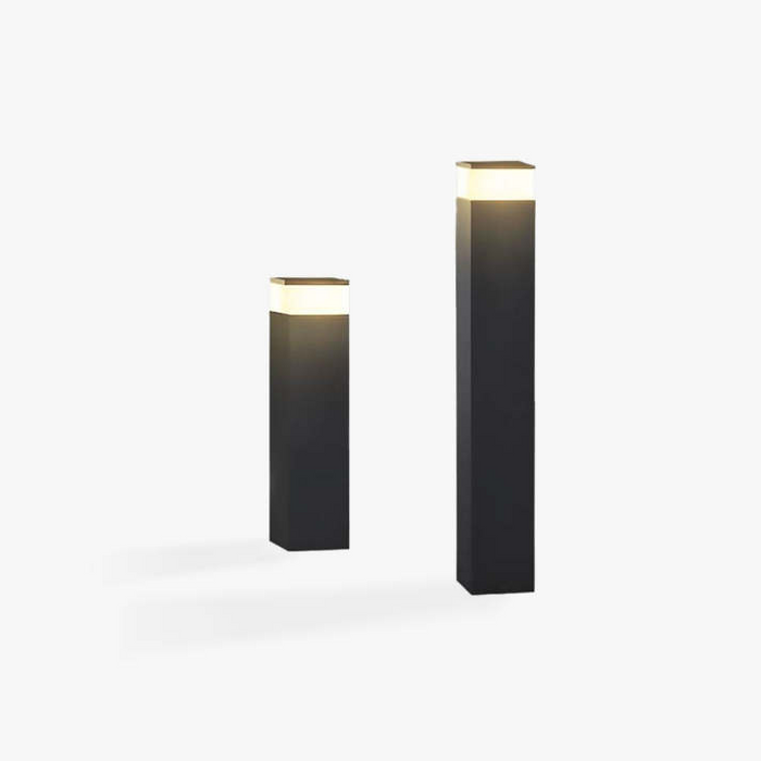Prostokątna Lampa Zewnętrzna LED z Metalową Ramą – Nowoczesna Lampa Zewnętrzna Solarna do Ogrodu i Tarasu 8