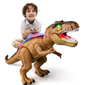 Zdalnie Sterowany Dinozaur z Efektami Dźwiękowymi i Świetlnymi – Interaktywna Zabawka Dinozaura dla Dzieci, 46 cm 0