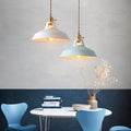 Lampa Wisząca Stożkowa Retro z Żelaza do Salonu, Lampy nad Stół, Industrialna, 20 cm Wysokości, 26 cm Średnicy 0