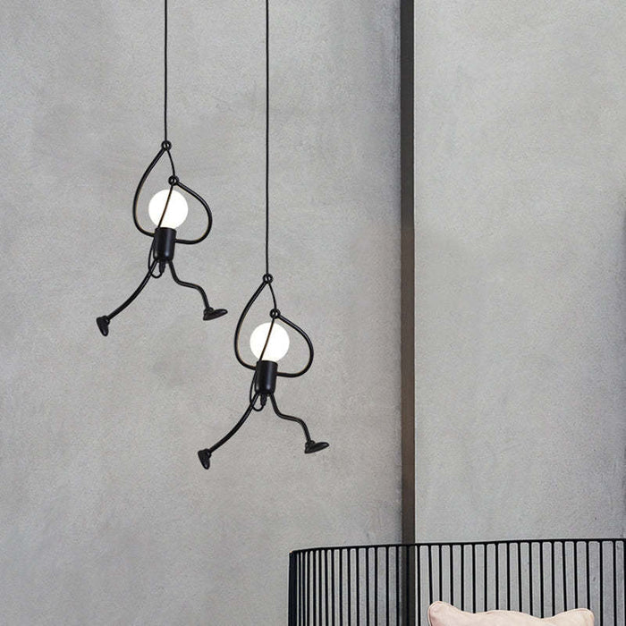 Lampa Wisząca Retro Iron Man z Regulowaną Długością – Unikalne Oświetlenie do Salonu lub Nad Stół 2
