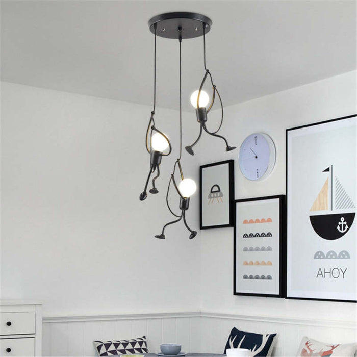 Lampa Wisząca Retro Iron Man z Regulowaną Długością – Unikalne Oświetlenie do Salonu lub Nad Stół 8
