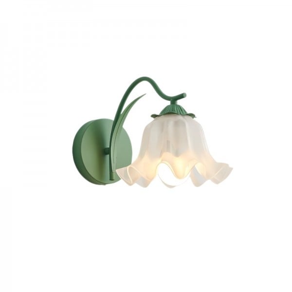 Retro Kinkiet Ścienny z Kwiatowym Motywem – Lampa na Ścianę z Metalu i Akrylu, 5W, Idealna do Ogrodu i Wnętrz 0