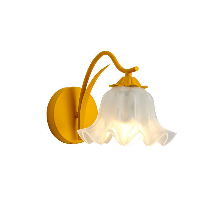 Retro Kinkiet Ścienny z Kwiatowym Motywem – Lampa na Ścianę z Metalu i Akrylu, 5W, Idealna do Ogrodu i Wnętrz 8