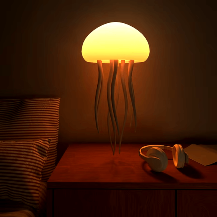 Lampa LED Meduza RGB z Aktywowaniem Głosem – Nocna Lampka do Relaksu i Dekoracji Wnętrz 0