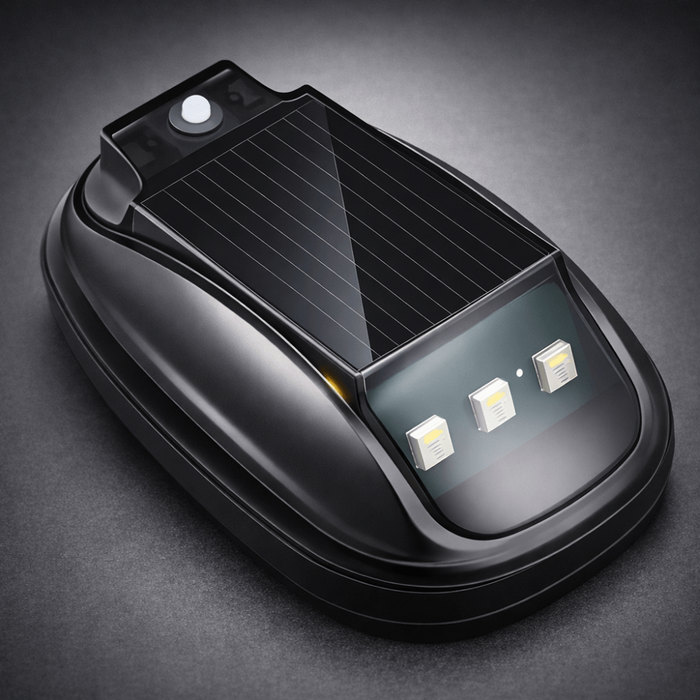 Lampy solarne Rock do ciężarówek z bezprzewodowym pilotem – ekologiczny montaż na klej 0