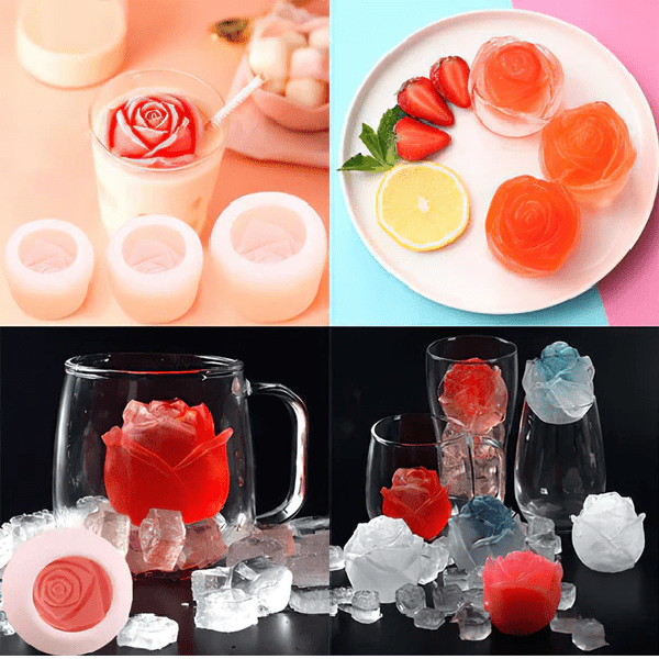 FrozenRose – Kreatywna foremka do lodu z motywem róży 2