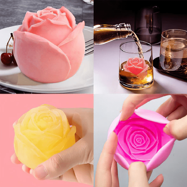 FrozenRose – Kreatywna foremka do lodu z motywem róży 3