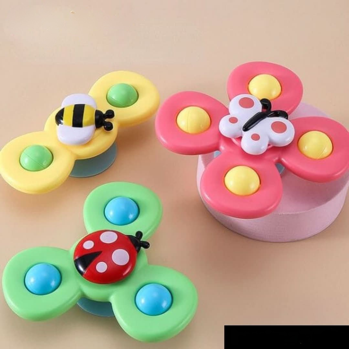 Rotating Baby Spinner Toy for Motor Skills Development – Lightweight Multicolored Interactive Play Toy 0