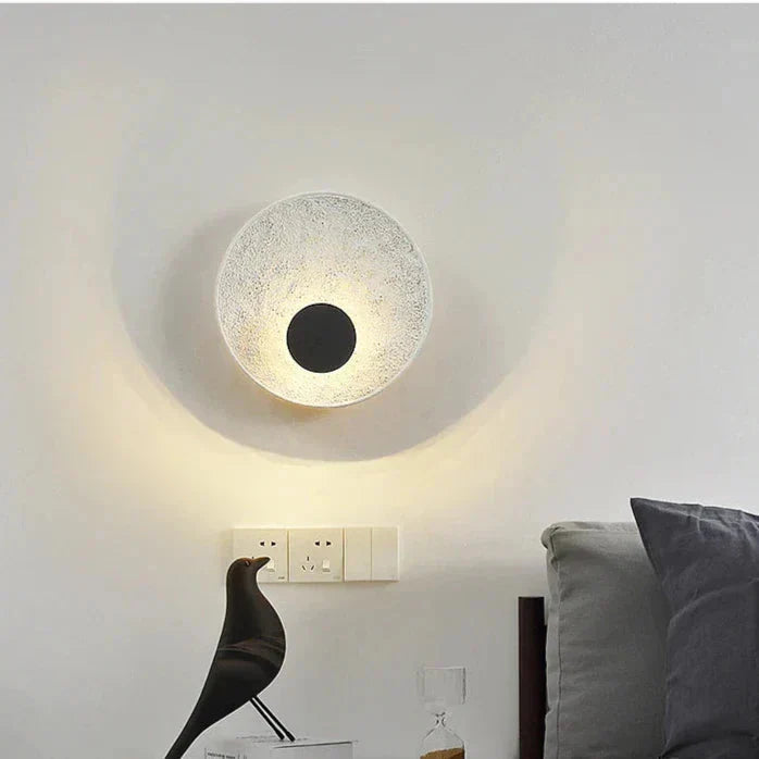 Okrągły Kinkiet LED Księżycowa Kula – Nowoczesny Kinkiet Ścienny do Sypialni i Salonu, Energooszczędny, 30 cm/50 cm 1