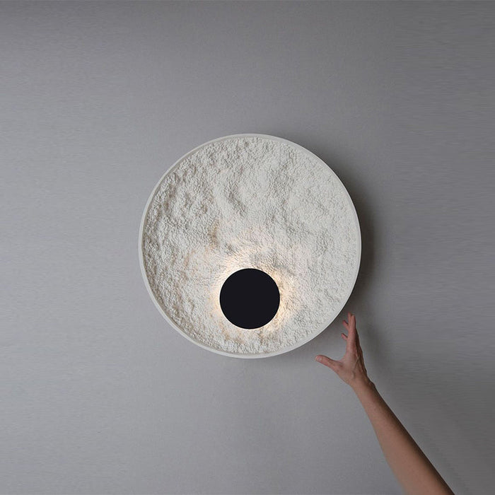 Okrągły Kinkiet LED Księżycowa Kula – Nowoczesny Kinkiet Ścienny do Sypialni i Salonu, Energooszczędny, 30 cm/50 cm 3