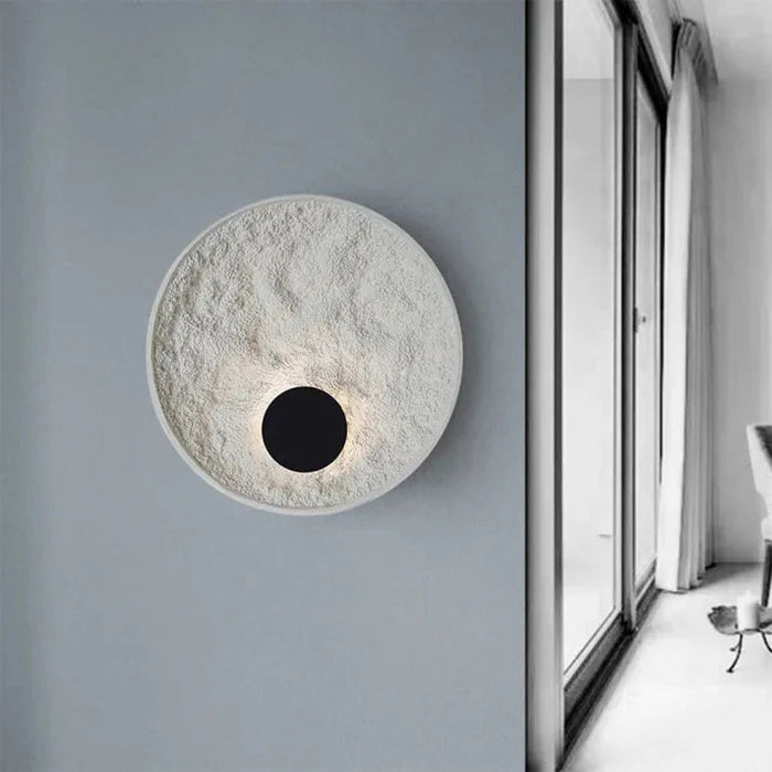 Okrągły Kinkiet LED Księżycowa Kula – Nowoczesny Kinkiet Ścienny do Sypialni i Salonu, Energooszczędny, 30 cm/50 cm 5