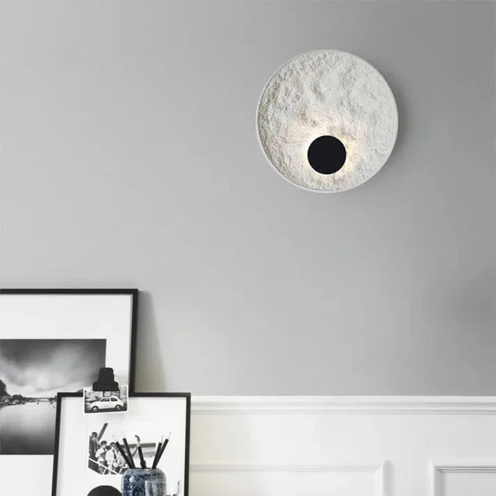 Okrągły Kinkiet LED Księżycowa Kula – Nowoczesny Kinkiet Ścienny do Sypialni i Salonu, Energooszczędny, 30 cm/50 cm 7