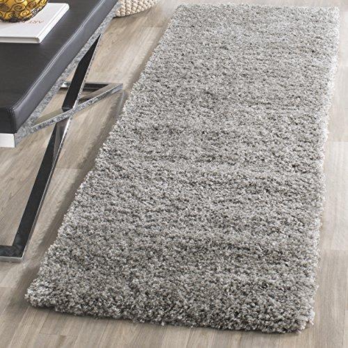 Safavieh California Premium Shag Collection SG151-7575 Silver Runner (2'3" x 9')