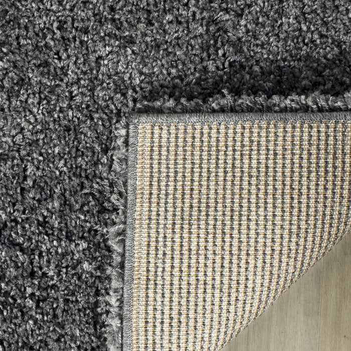 Safavieh California Premium Shag Collection SG151-8484 Dark Grey Area Rug (8'6" x 12')