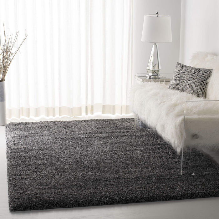Safavieh California Premium Shag Collection SG151-8484 Dark Grey Area Rug (8'6" x 12')