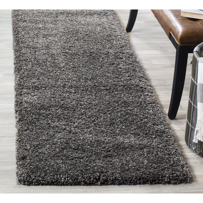Safavieh California Premium Shag Collection SG151-8484 Dark Grey Runner (2'3" x 9')