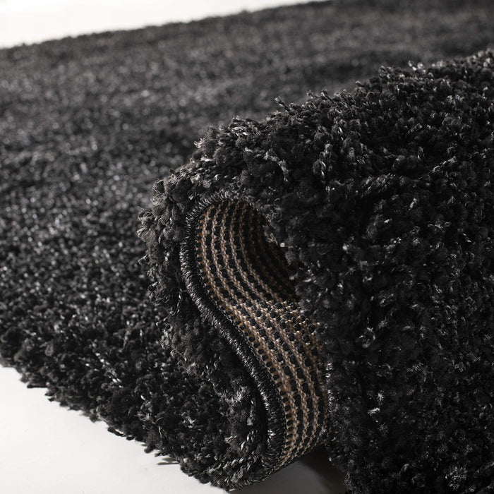 Safavieh California Premium Shag Collection SG151-9090 Black Runner (2'3" x 9')