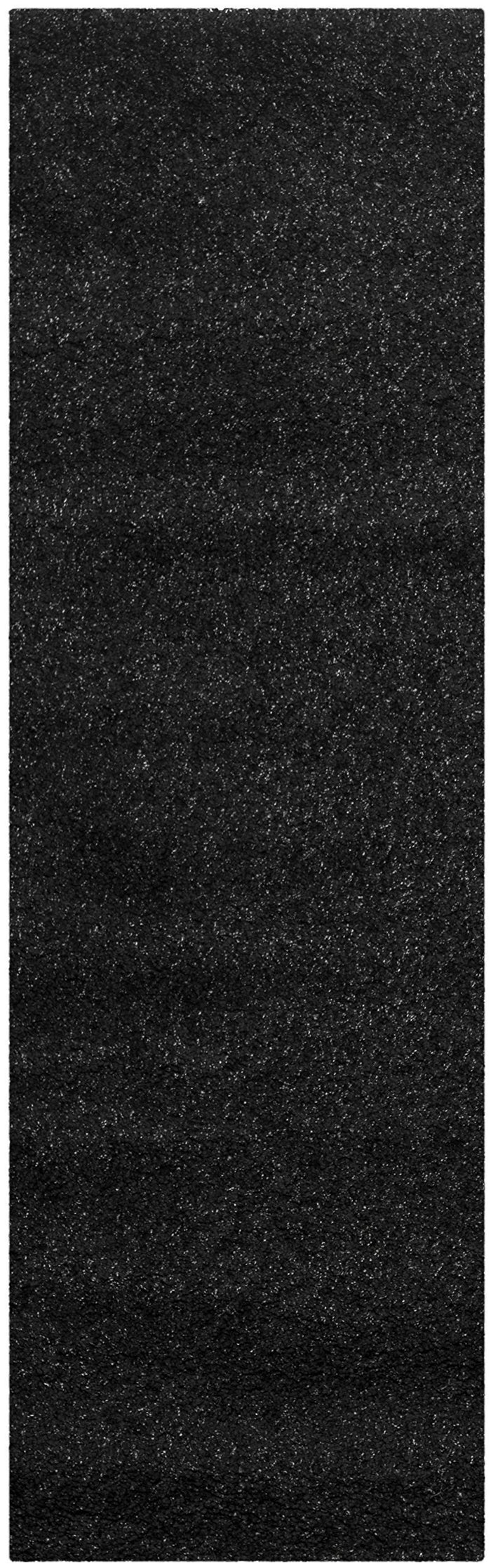 Safavieh California Premium Shag Collection SG151-9090 Black Runner (2'3" x 9')