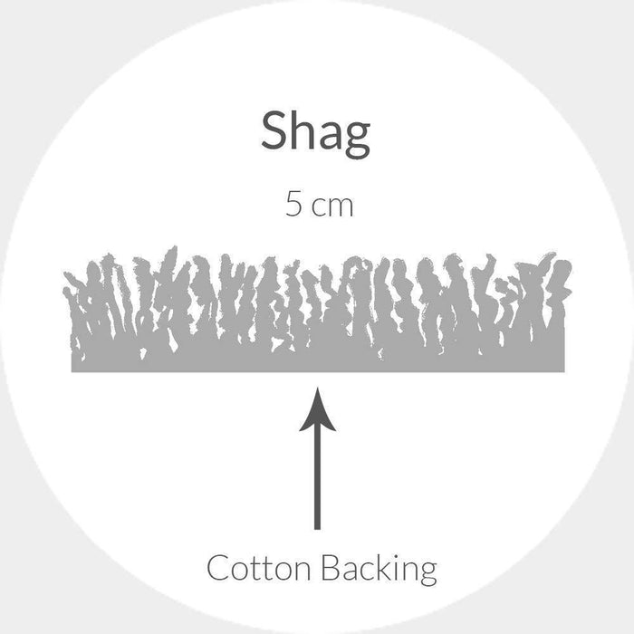 Safavieh California Shag Collection 6'7" Diameter Area Rug, Black