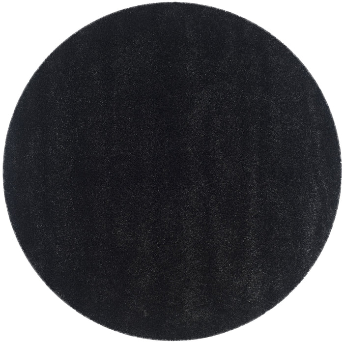Safavieh California Shag Collection 6'7" Diameter Area Rug, Black