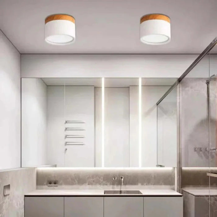 Skandynawska Lampa Sufitowa LED Cylinder do Przedpokoju – Nowoczesny Design 5
