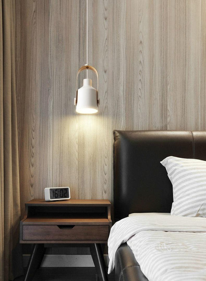 Skandynawski Wiszący Reflektor z Drewna i Metalu – Elegancki Design, Minimalistyczny Styl do Nowoczesnych Wnętrz 6
