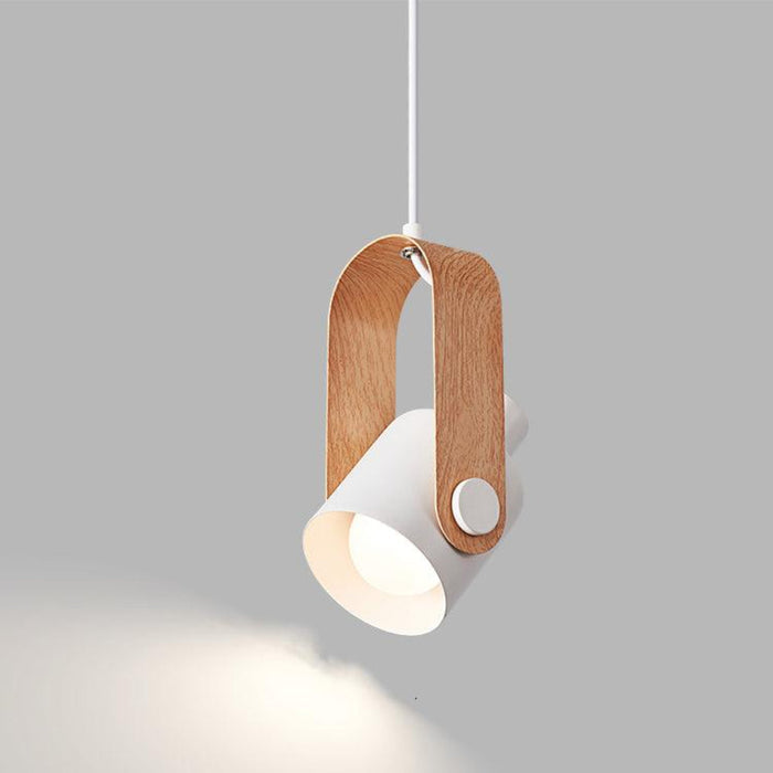 Skandynawski Wiszący Reflektor z Drewna i Metalu – Elegancki Design, Minimalistyczny Styl do Nowoczesnych Wnętrz 7