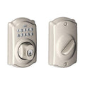 Schlage BE365VCAM619 BE365V CAM 619 Camelot Keypad Deadbolt, 1 Pack, Satin Nickel