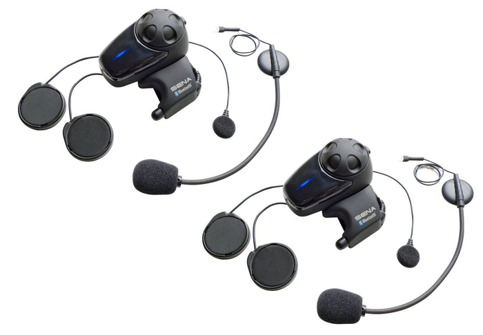Sena SMH10-11 Motorcycle Bluetooth Headset / Intercom with Universal Microphone Kit (Single)