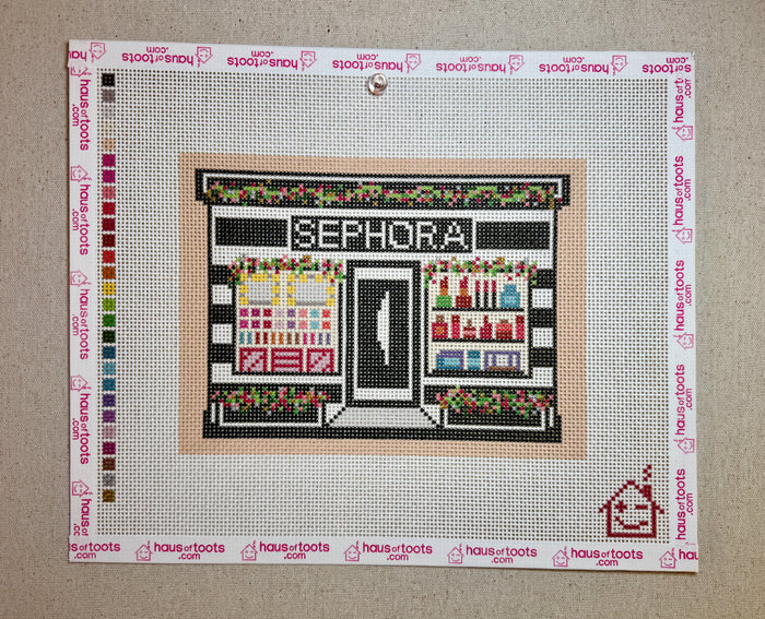 Sephora Holiday Storefront Needlepoint Canvas