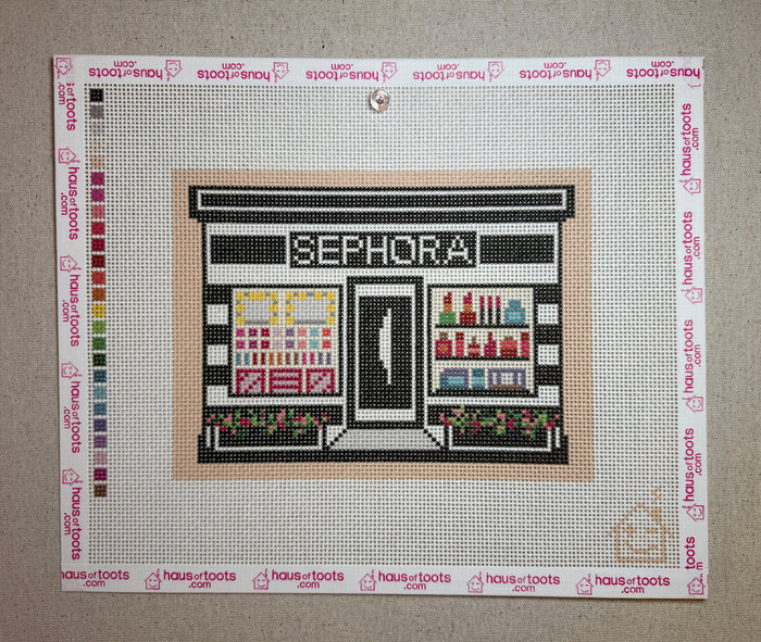 Sephora Storefront Needlepoint Canvas (non-holiday version)