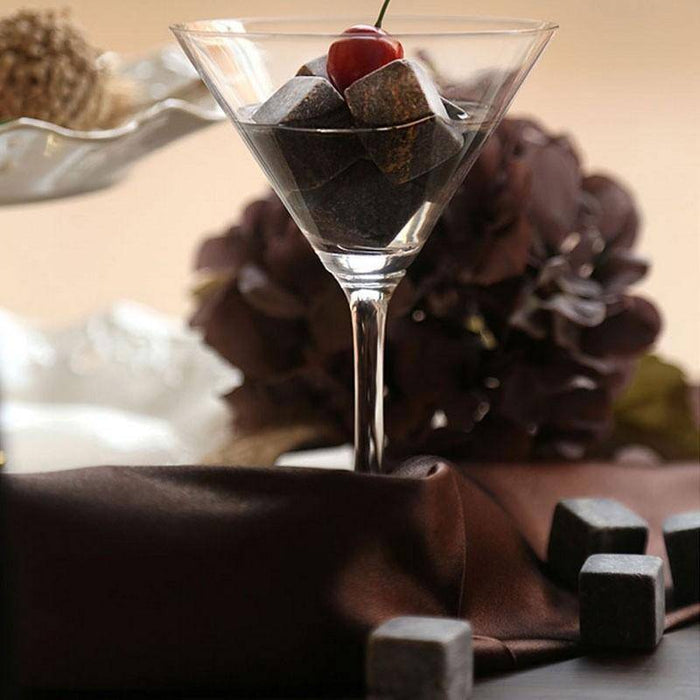 Zestaw Kamieni Chłodzących do Whisky z Naturalnego Steatytu – 6 Sztuk, Idealne do Chłodzenia Bez Rozcieńczania 3