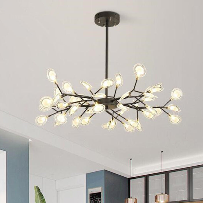 Lśniący Żyrandol Minimalistyczny do Salonu i Sypialni - Eleganckie Oświetlenie Akrylowe 70cm, 85cm, 114cm 4